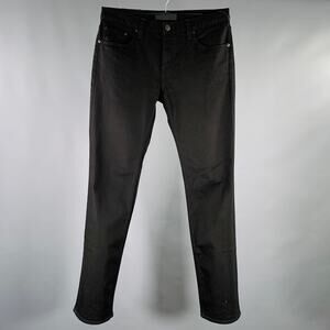 J.BRAND Size 32 -Kane- Black Cotton Blend 5 Pocket Slim Straight Jeans